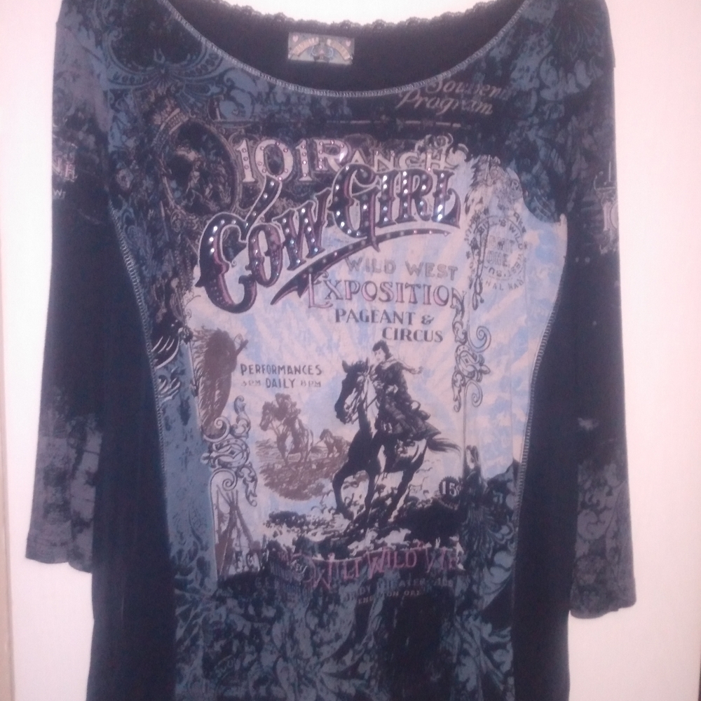 Vanilla Sugar 101 Ranch Cowgirl Shirt size 2x